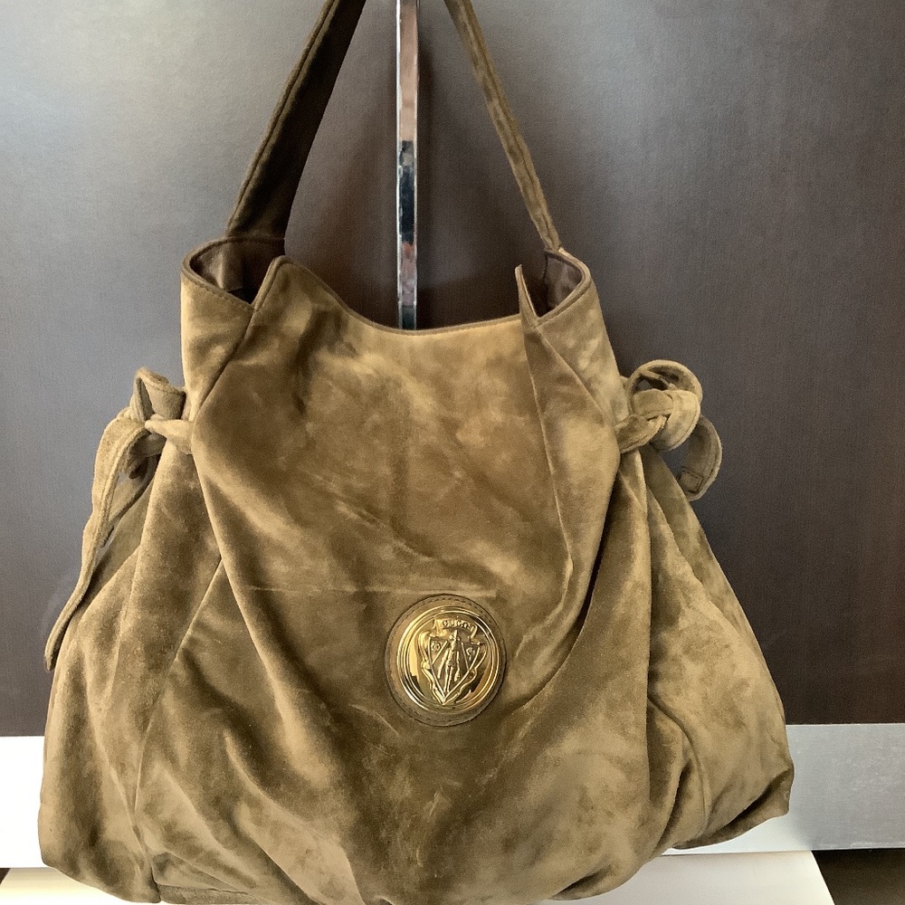 Gucci Hysteria Handbag Suede Green